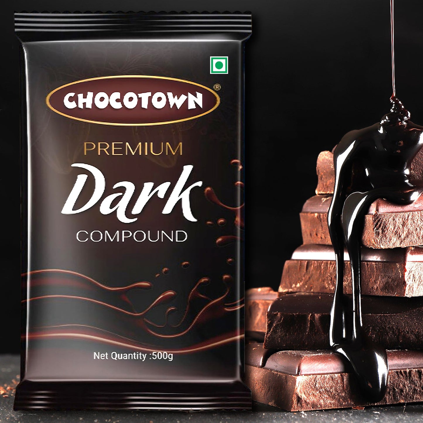 Chocotown Dark Dark Compound 500gm