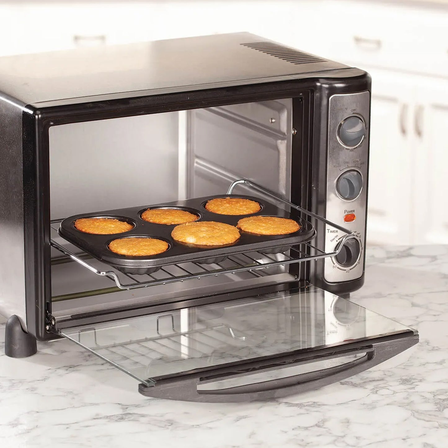6 Slot Non-stick Cupcake Baking Molds Tray
