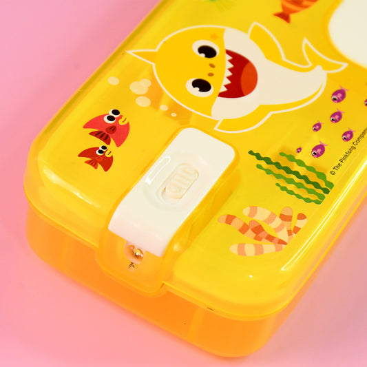 Cartoon Pencil Box With LED Light  (1 Pc)