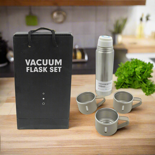 Stainless Steel Vacuum Flask Combo Set