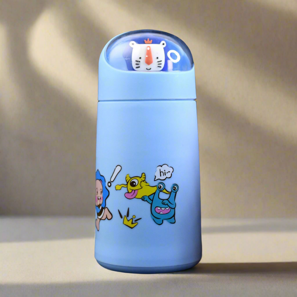 Cartoon Glass Water Bottle 350ml