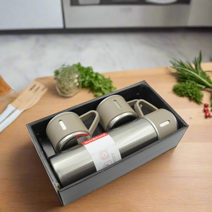 Stainless Steel Vacuum Flask Combo Set
