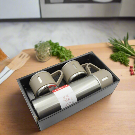 Stainless Steel Vacuum Flask Combo Set
