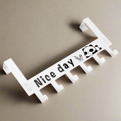 Heavy-duty Carbon Steel Over Door Hook Hanger Rack (1 Pc  6 Hook)