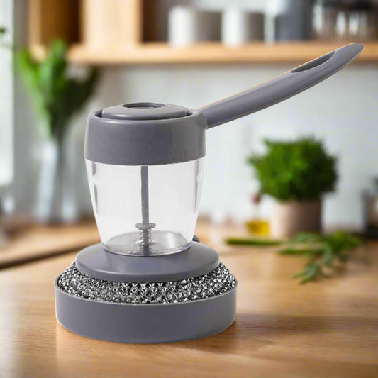 Handheld Soap Dispenser With Scrub