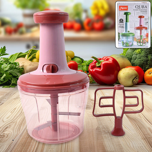 Apex Quba Push Chopper With Stainless Steel Blades