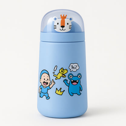 Cartoon Glass Water Bottle 350ml