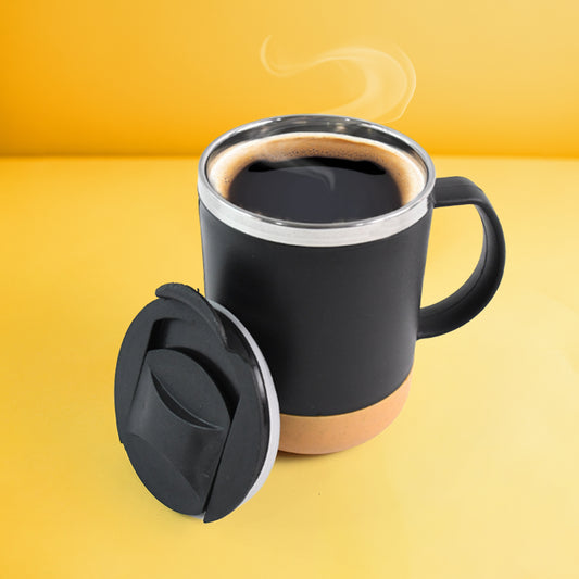 Insulated Coffee Mug With Spill-proof Lid