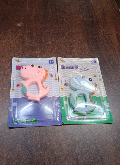 Silicone Dinosaur Teether For Baby (Mix Colour)