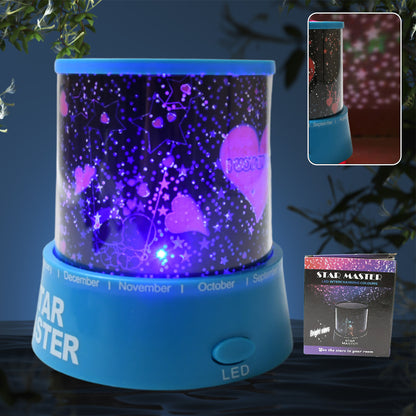 LED Projector Night Lamps Rotation With Music