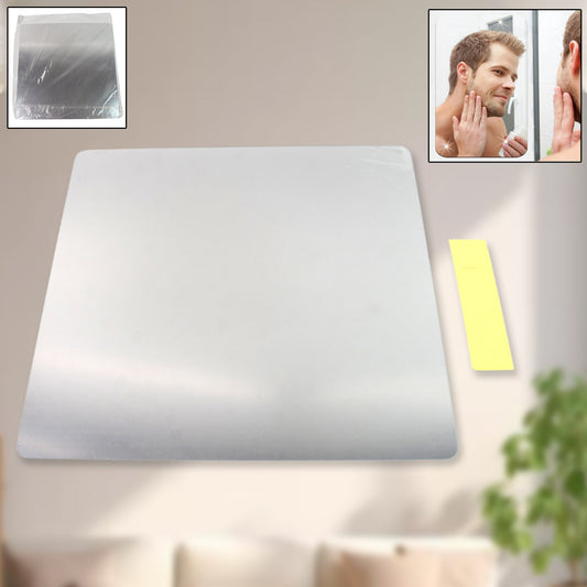 Plastic Square 3D Mirror Wall Stickers (1 Pc  30x30 Cm)