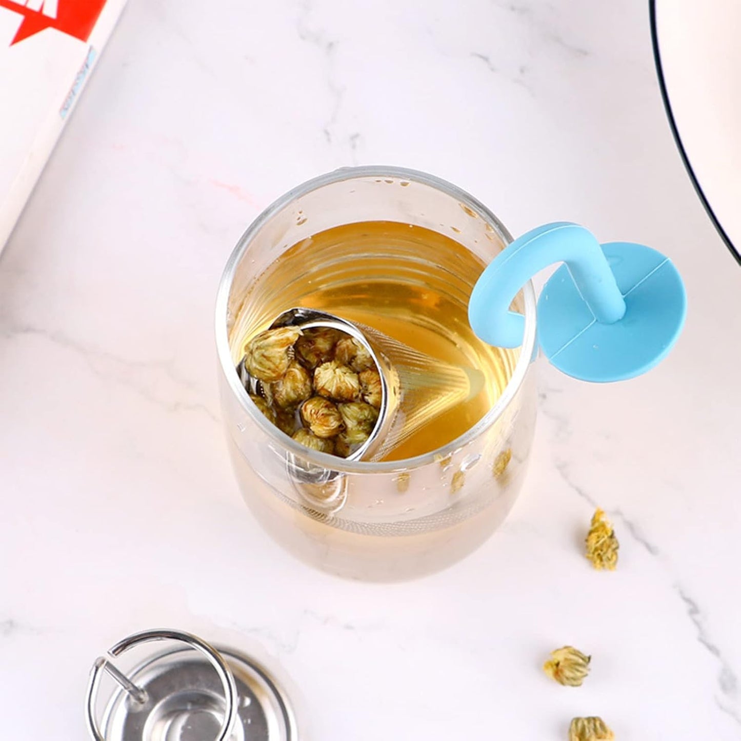 Reusable Umbrella Tea Strainer Without Tray Stand