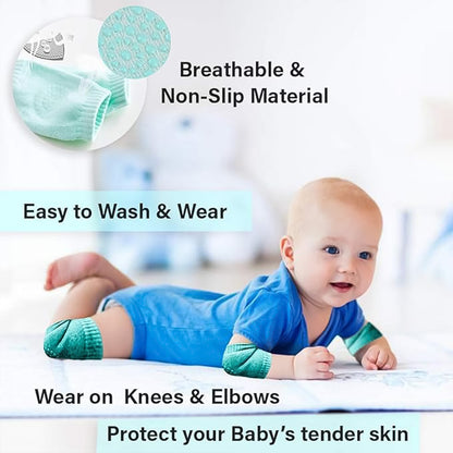 Toddler Wool Knit Knee Guard (Mint Green)