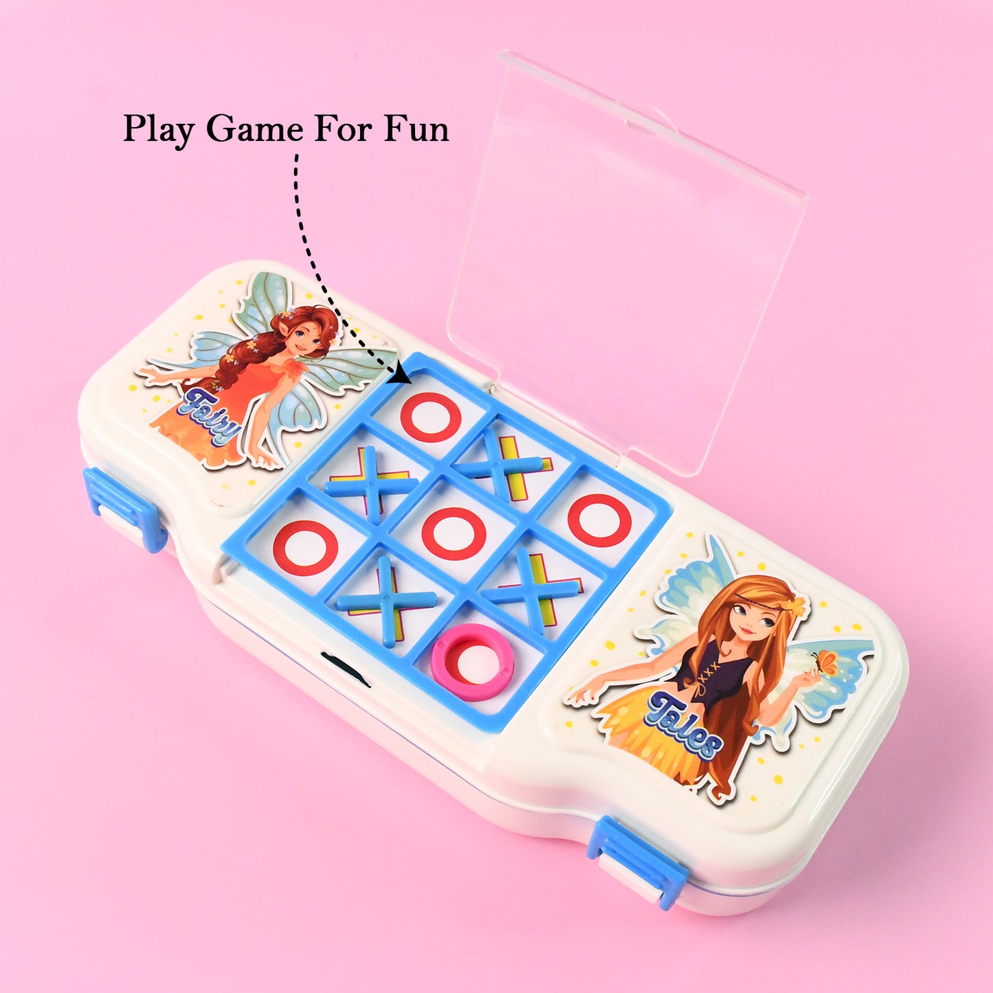 Pencil Box With Built-in Tic Tac Toe Game
