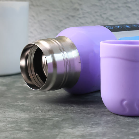 Stainless Steel Purple Vacuum Flask Set