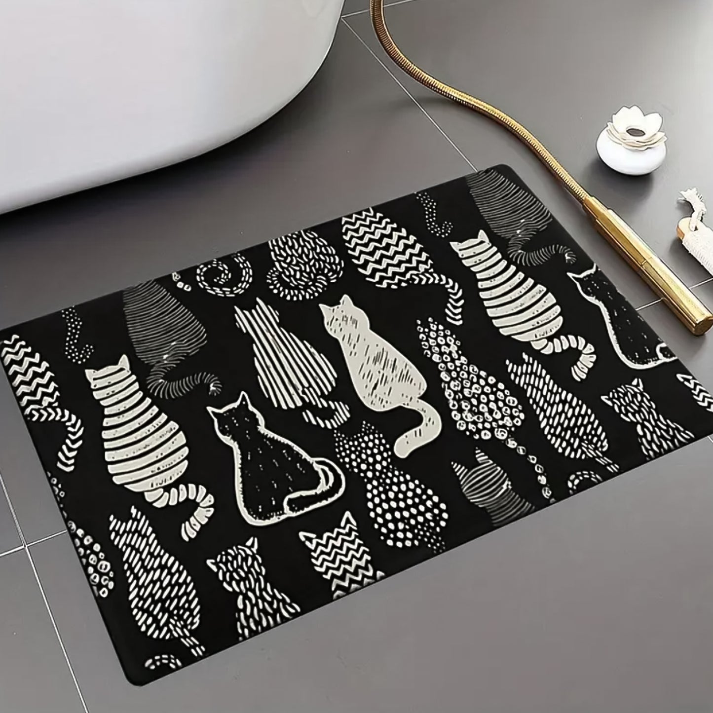 2 Pc Kitchen Floor Mat Set (40x60 Cm  45x120 Cm)