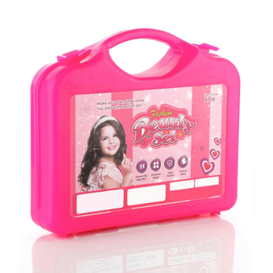 Make Up Set For Kids Girls With Fold-able Suitcase (Multicolour)