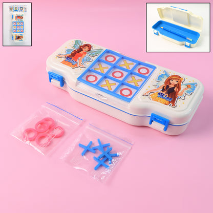 Pencil Box With Built-in Tic Tac Toe Game