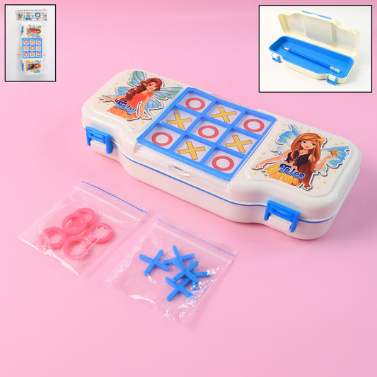 Pencil Box With Built-in Tic Tac Toe Game