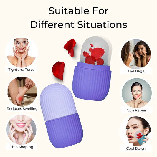 Beauty Ice Roller For Face Massage ( Purple Color)