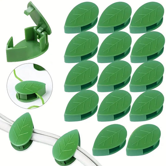 Plant Climbing Wall Fixture Clip Self-adhesive Hook (30 Pcs Set)