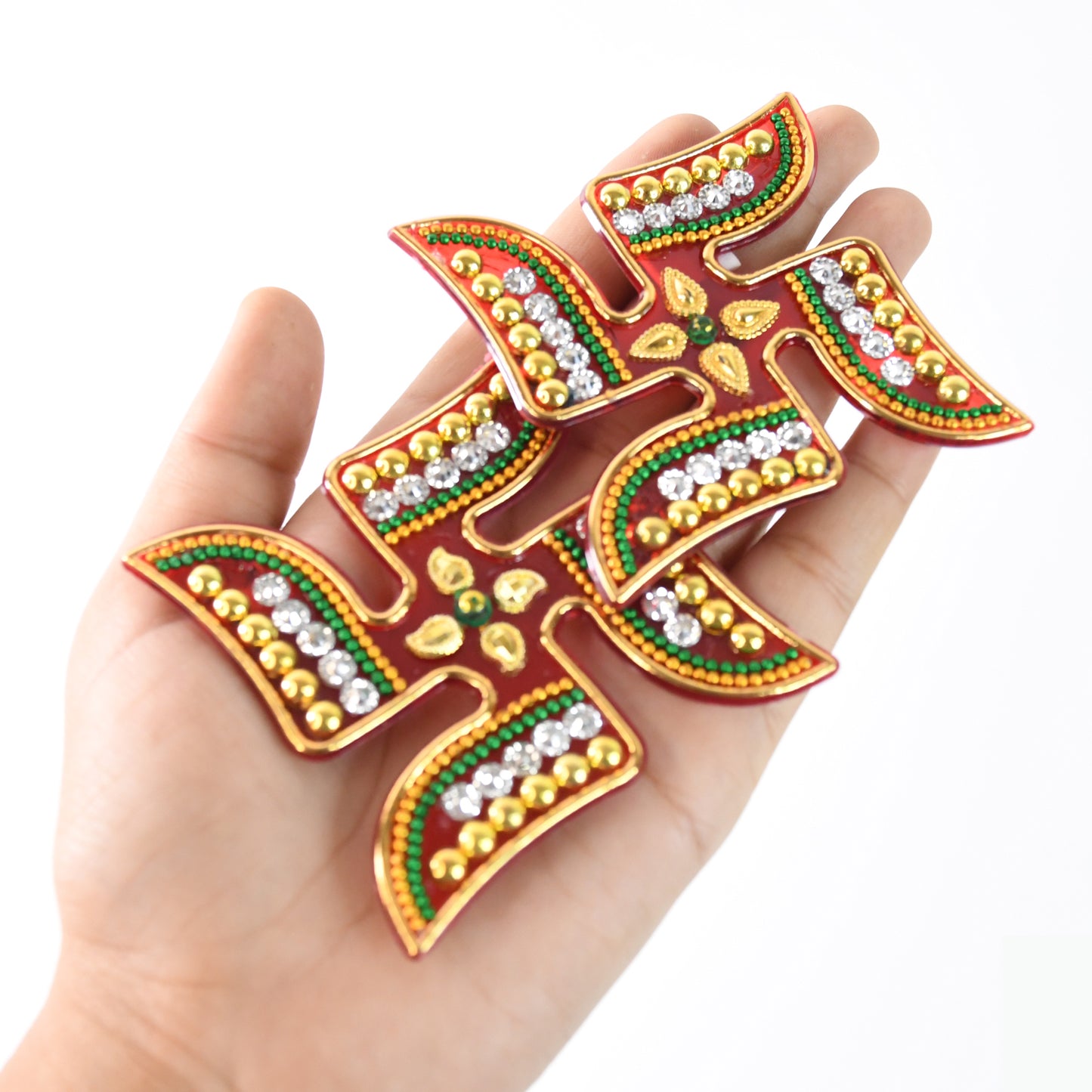 Decorative Swastik Rangoli Set Sticker (2pc)