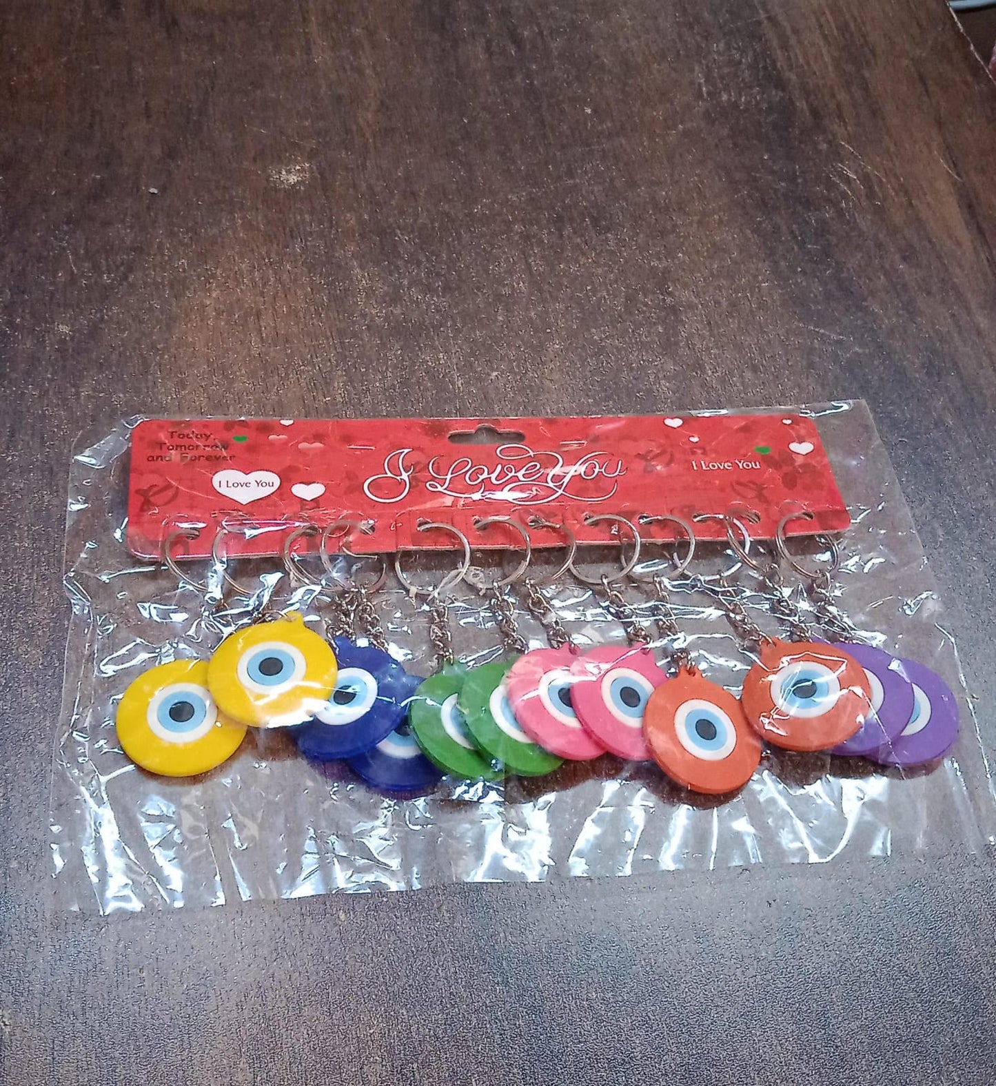 Evil Eye Keychain (12 Pcs Set Mix Color)