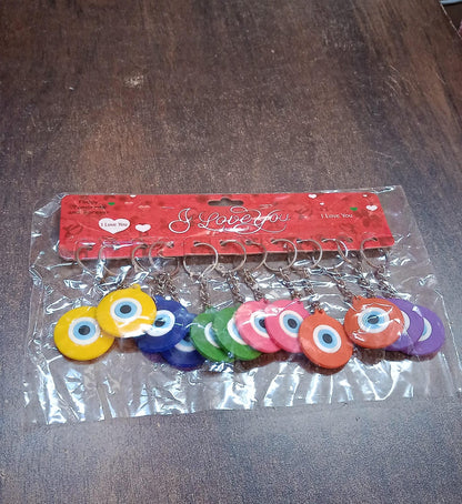 Evil Eye Keychain (12 Pcs Set Mix Color)
