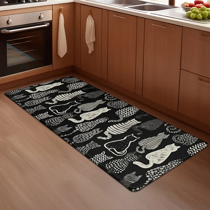 2 Pc Kitchen Floor Mat Set (40x60 Cm  45x120 Cm)