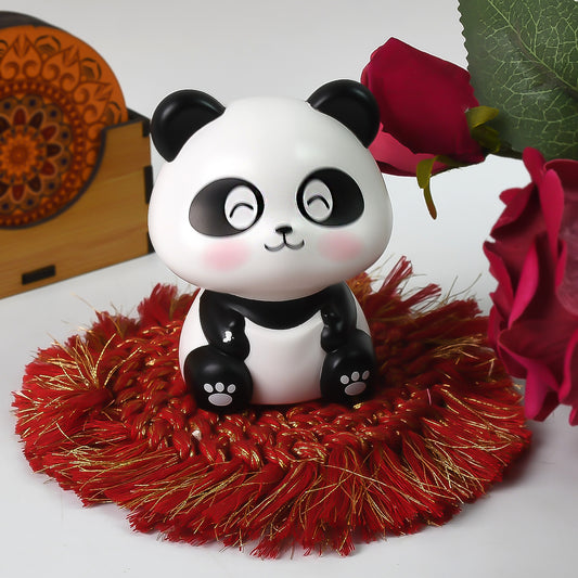 Car Decor Solar Power Moving Head Panda