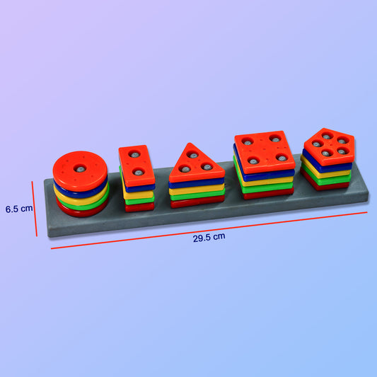 Geometric Brick - 5 Angle Matching Column Blocks For Kids
