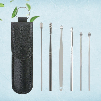 6-in-1 Ear Wax Cleaner with Leather Pouch