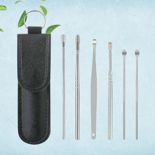 6-in-1 Ear Wax Cleaner with Leather Pouch