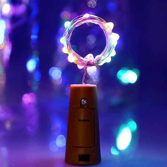 Wine Bottle Cork String Light   (Multicolor Light  5Pc)