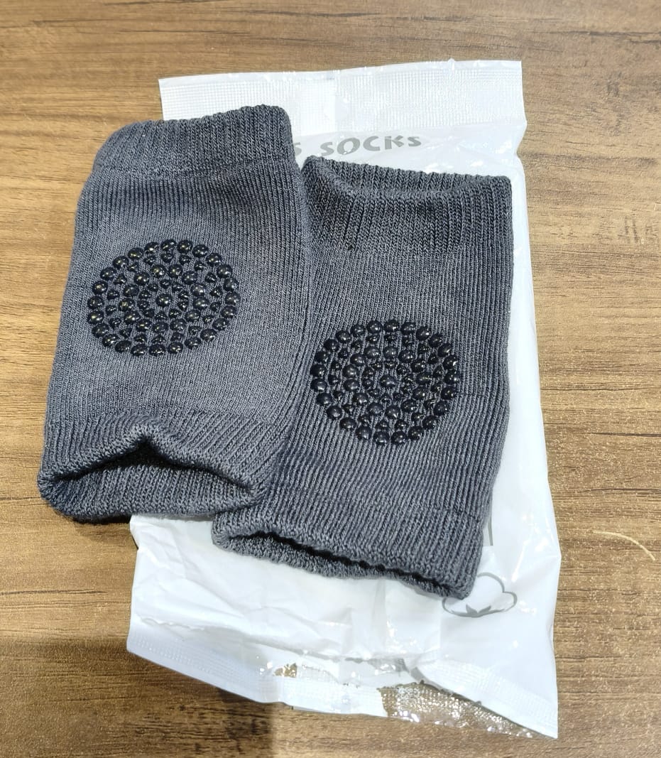Toddler Wool Knit Knee Protector (Dark Grey)