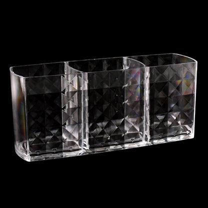Elegant Crystal-effect 3-compartment Organizer