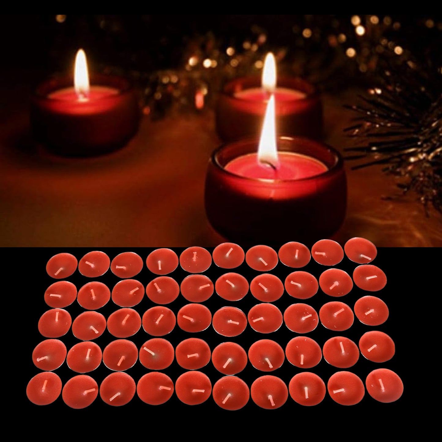 Scented Tealight Candles Set (50 Pcs Set)