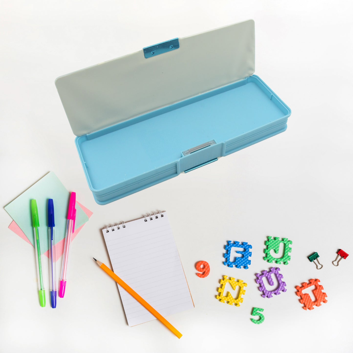 Double Sided Magnetic Geometry Box Pencil Box