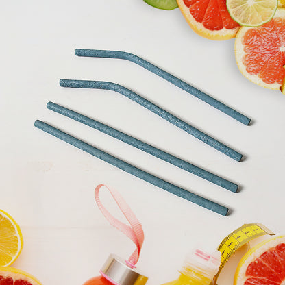 Reusable Stainless Steel Straw With Cleaning Brush (5 Pcs Set)