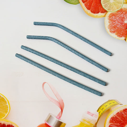 Reusable Stainless Steel Straw With Cleaning Brush (5 Pcs Set)