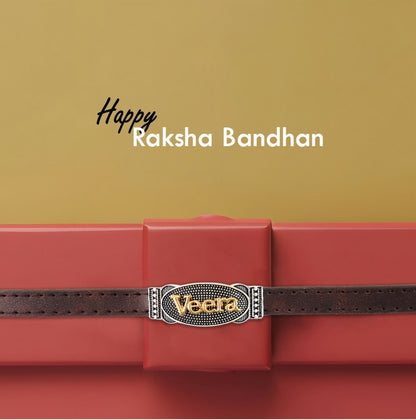 Premium Veera Rakhi with Leather Band