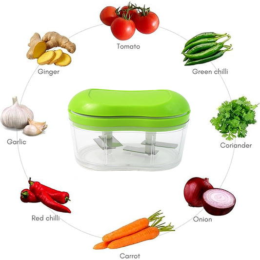 Manual Hand Push Vegetable Chopper