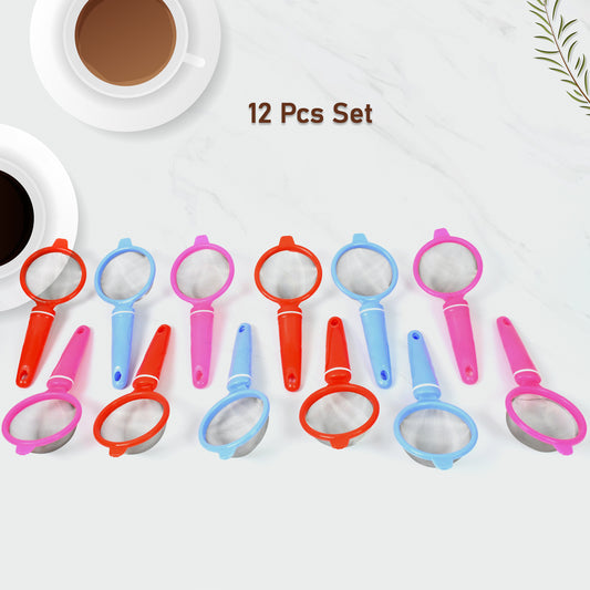 Plastic Multipurpose Tea And Coffee Strainer (Pack Of 12 Pcs)