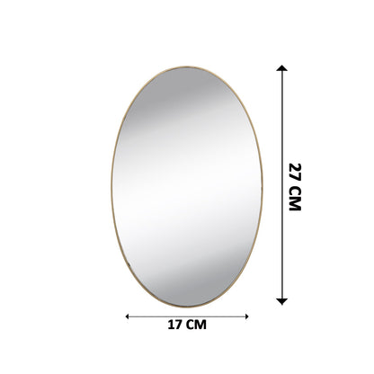 Oval Shape 3D Mirror Sticker