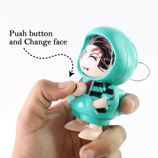 Cute Action Figure Keychain (Mix  Design  1 Pc)