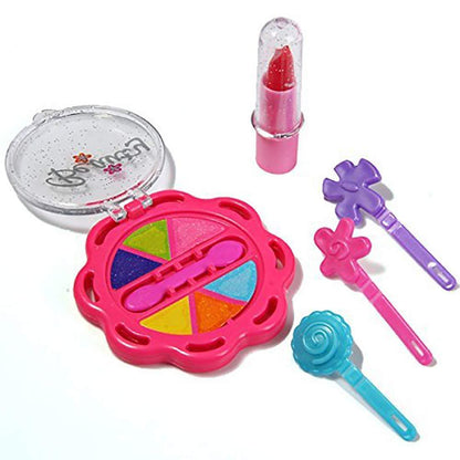 Make Up Set For Kids Girls With Fold-able Suitcase (Multicolour)