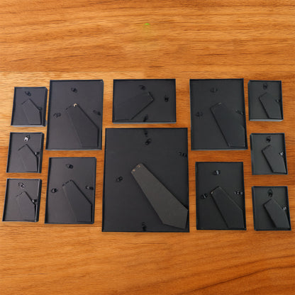 Premium Black Photo Frame Set 12 Pcs