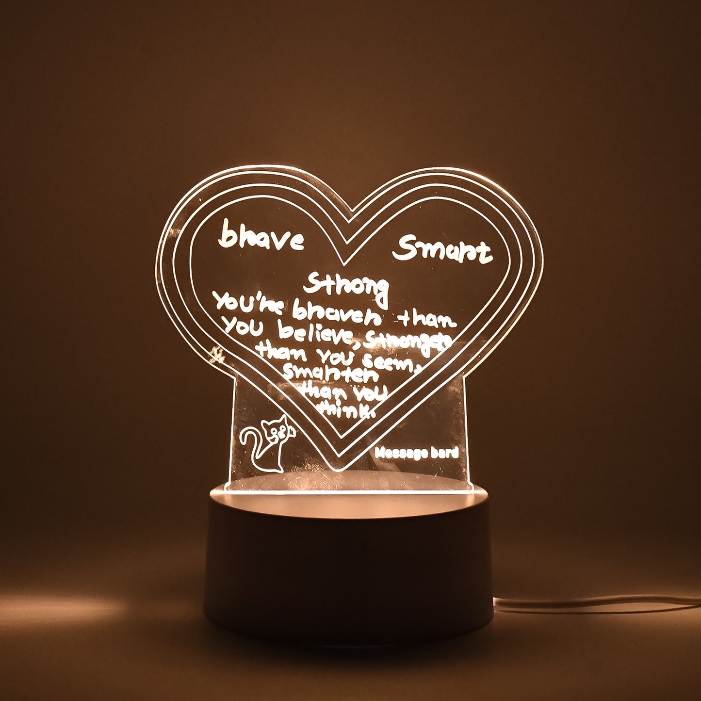 3D Acrylic Decorative Lamp With Pen