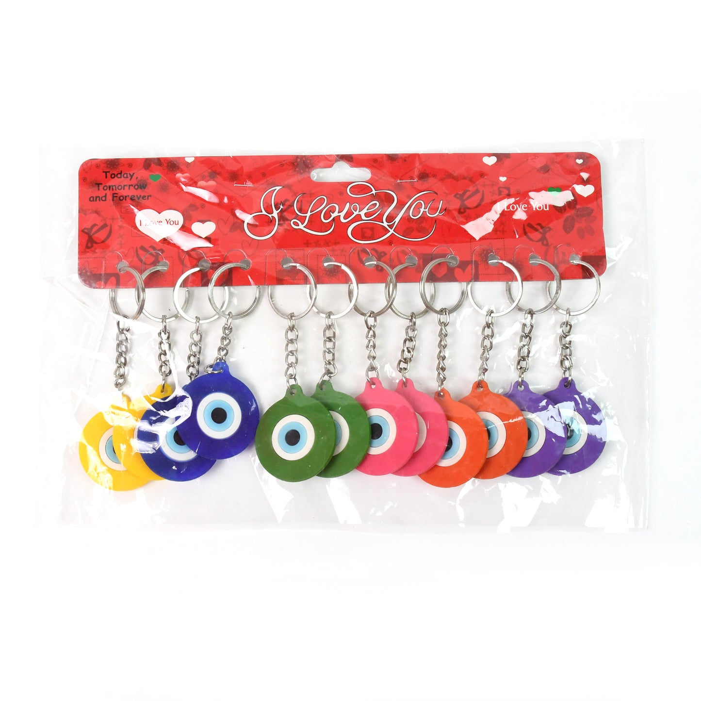 Evil Eye Keychain (12 Pcs Set Mix Color)