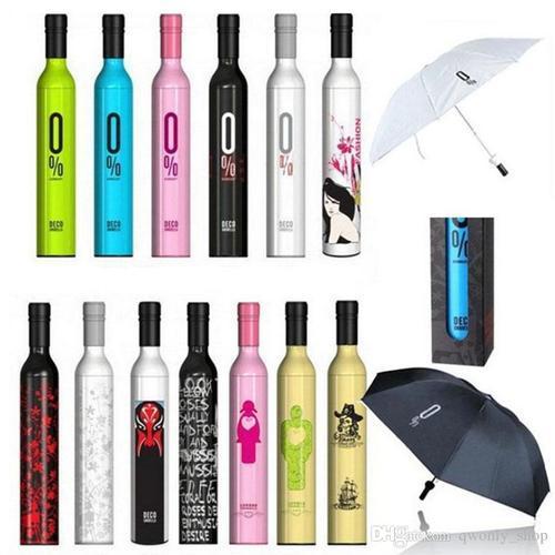 Pocket Folding Wine Bottle Umbrella